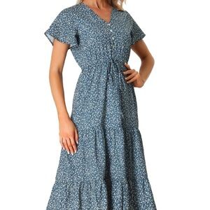 Allegra K Maxi Floral Women's Dress